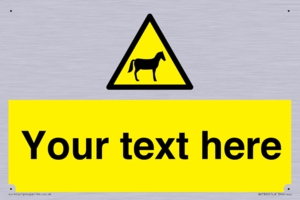 Custom warning horses